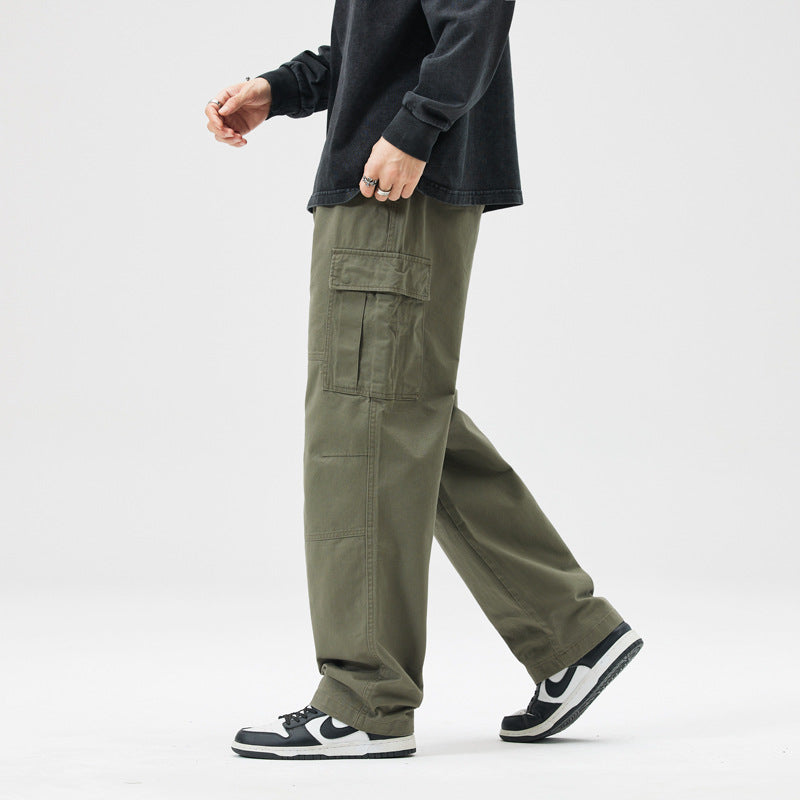 Men's Cotton Loose-Fit Cargo Pants
