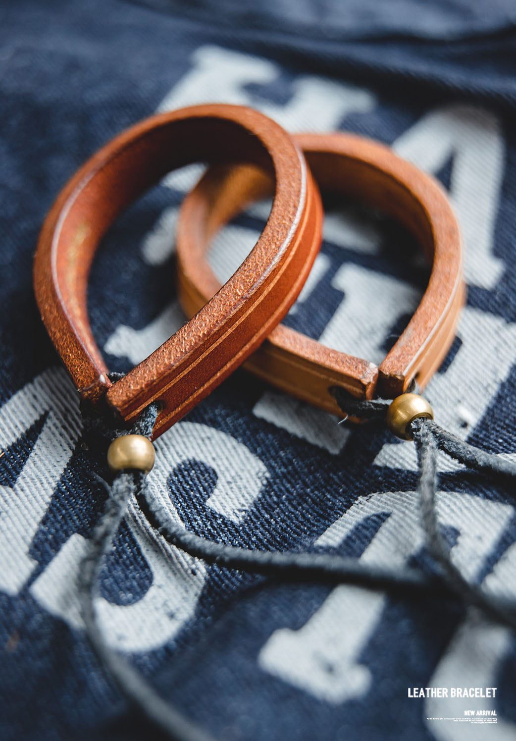Men's Vintage-Style Adjustable Leather Bracelet
