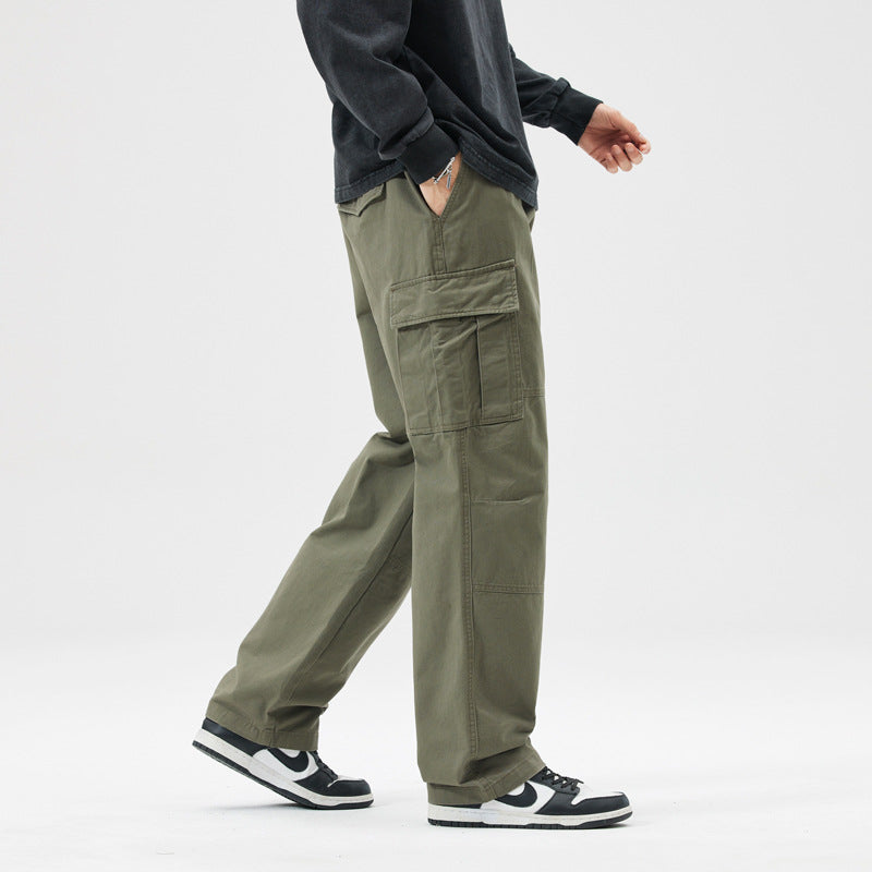 Men's Cotton Loose-Fit Cargo Pants