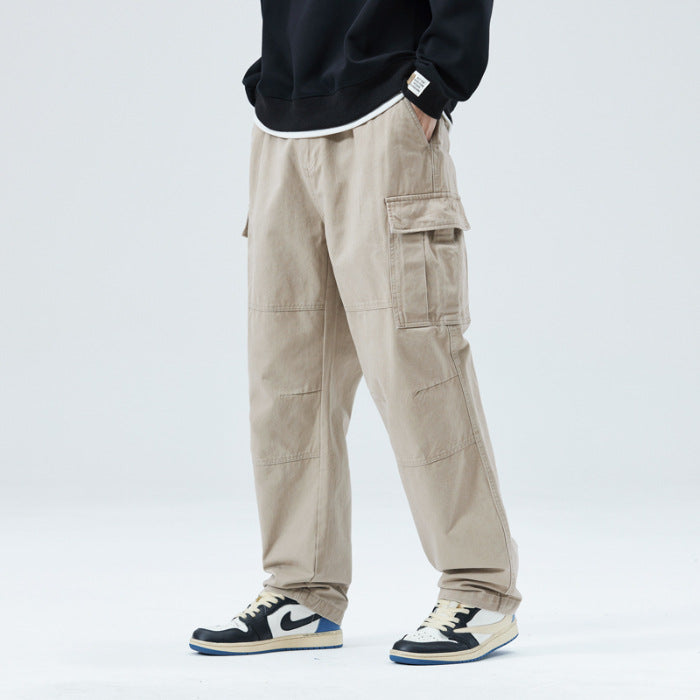 Men's Cotton Loose-Fit Cargo Pants