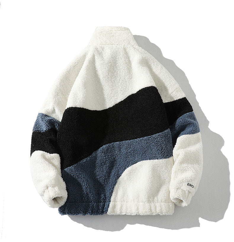 Men's Color-Block Sherpa Fleece Jackets