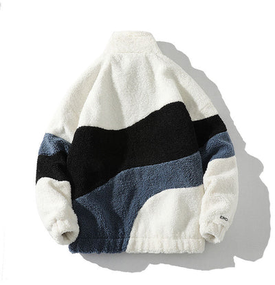 Men's Color-Block Sherpa Fleece Jackets