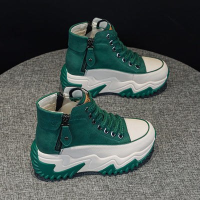Women’s Trendy High-Top Platform Sneakers with 7cm Chunky Height