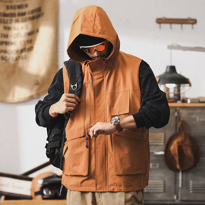 Men's Hooded Utility Vest