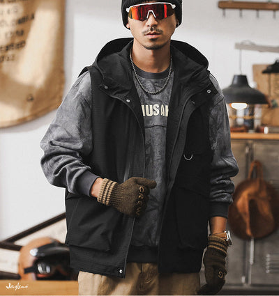 Men's Hooded Utility Vest