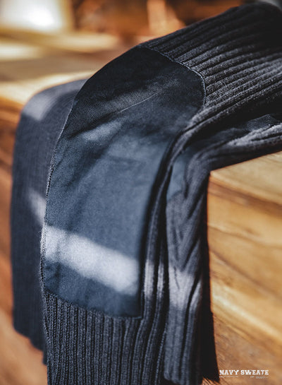 Men’s Slim Fit Ribbed Crewneck Sweater