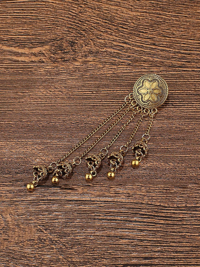 Ethnic-Style Tassel Bell Earrings