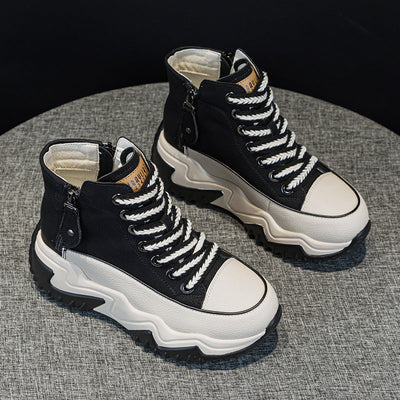 Women’s Trendy High-Top Platform Sneakers with 7cm Chunky Height