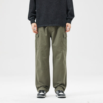Men's Cotton Loose-Fit Cargo Pants
