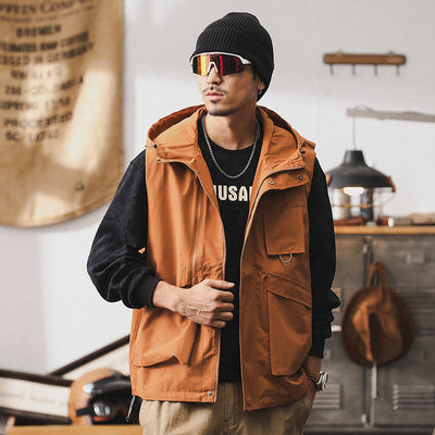 Men's Hooded Utility Vest