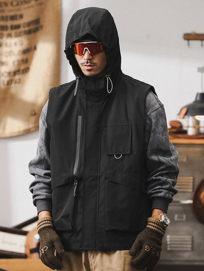 Men's Hooded Utility Vest