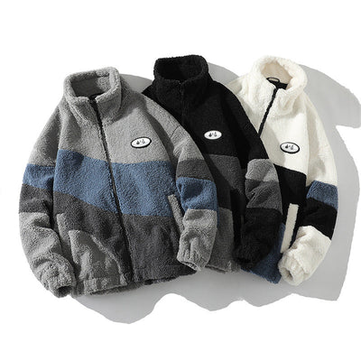 Men's Color-Block Sherpa Fleece Jackets