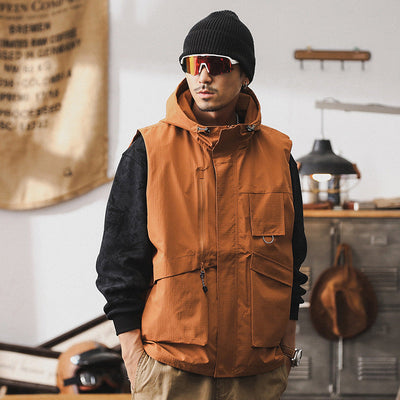 Men's Hooded Utility Vest