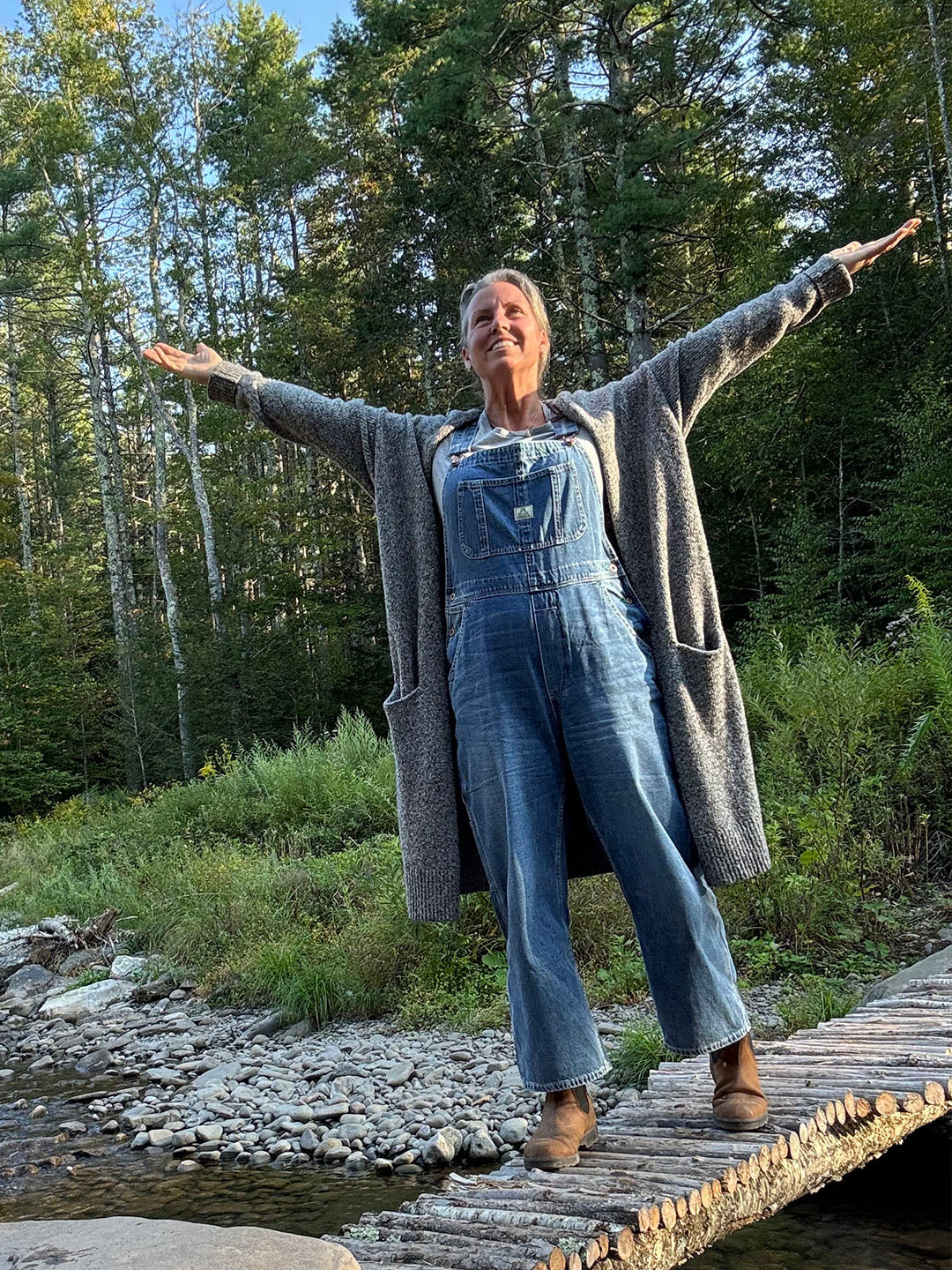 Salopette en jean pour femme