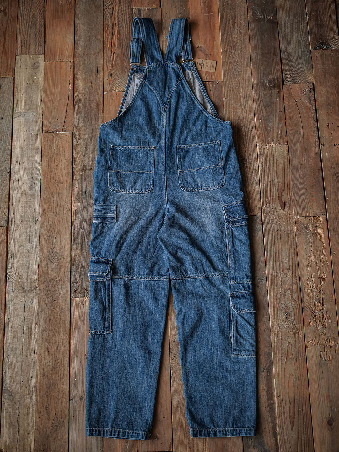 Salopette cargo en denim pour homme