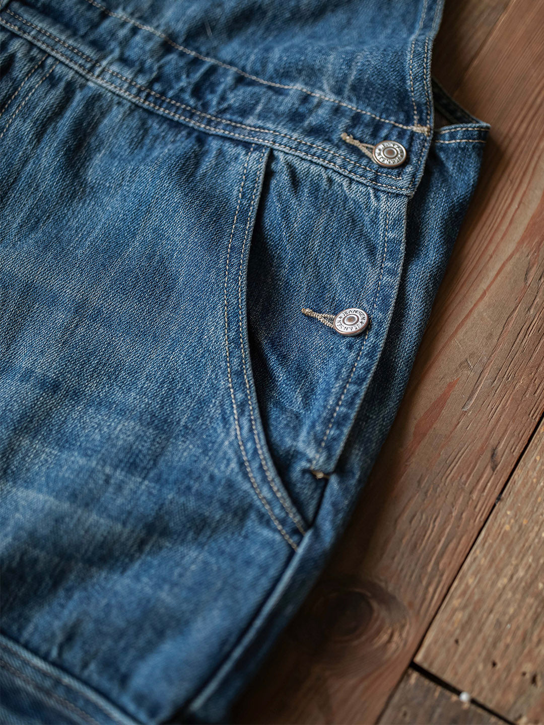 Salopette cargo en denim pour homme