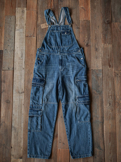 Salopette cargo en denim pour homme
