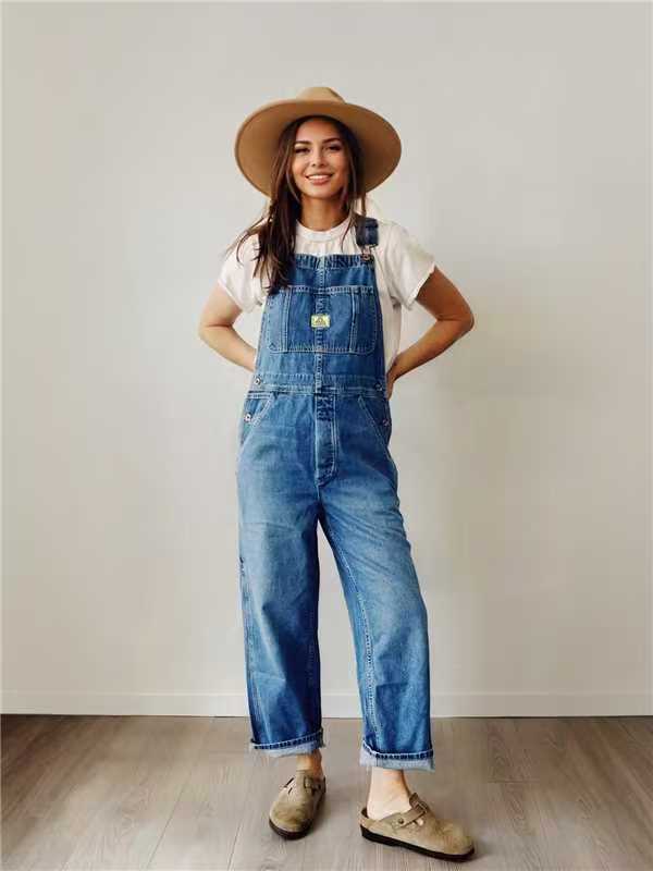 Salopette en jean pour femme