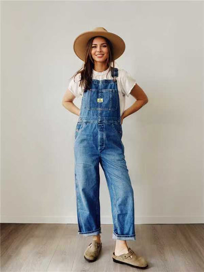 Salopette en jean pour femme
