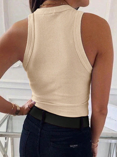 Slim Fit Ribbed Tank Top