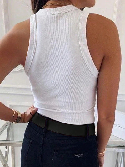 Slim Fit Ribbed Tank Top