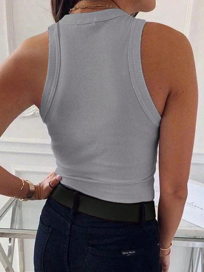 Slim Fit Ribbed Tank Top