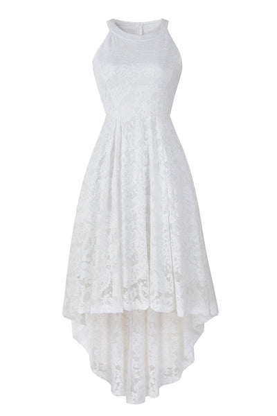 Halterneck Sleeveless Lace Midi dress